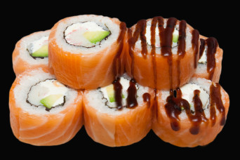 Фудзі рол з копченим лососем